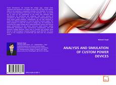 ANALYSIS AND SIMULATION OF CUSTOM POWER DEVICES kitap kapağı