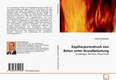 Couverture de Kapillarporendruck von Beton unter Brandbelastung