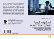 Copertina di Research Methods and Analysis for Business Studies: a holistic approach