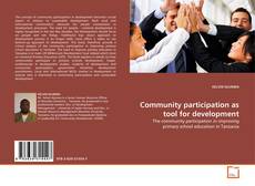 Copertina di Community participation as tool for development
