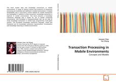 Couverture de Transaction Processing in Mobile Environments