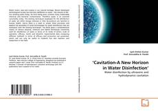 Bookcover of ‘Cavitation-A New Horizon in Water Disinfection'