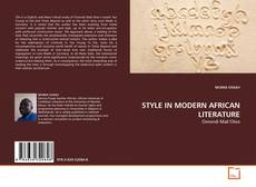 Copertina di STYLE IN MODERN AFRICAN LITERATURE