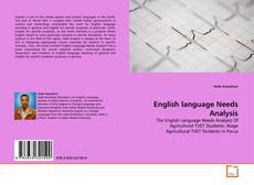 Обложка English language Needs Analysis