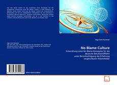 Capa do livro de No Blame Culture 
