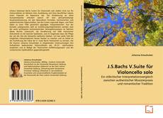J.S.Bachs V.Suite für Violoncello solo kitap kapağı