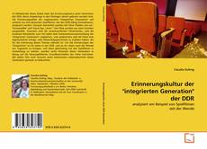 Copertina di Erinnerungskultur der "integrierten Generation" der DDR