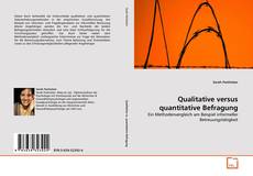 Copertina di Qualitative versus quantitative Befragung