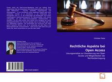 Capa do livro de Rechtliche Aspekte bei Open Access 