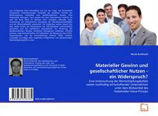 Copertina di Materieller Gewinn und gesellschaftlicher Nutzen - ein Widerspruch?