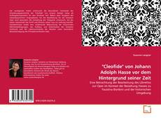 Bookcover of "Cleofide" von Johann Adolph Hasse vor dem Hintergrund seiner Zeit
