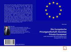 Copertina di Die Europäische Privatgesellschaft (Societas Privata Europaea)