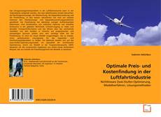Couverture de Optimale Preis- und Kostenfindung in der Luftfahrtindustrie