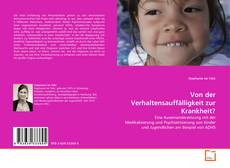 Von der Verhaltensauffälligkeit zur Krankheit?的封面