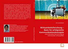 Buchcover von Wirksamkeitsforschung – Basis für erfolgreiche Kommunikationskonzepte