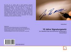 Copertina di 10 Jahre Signaturgesetz