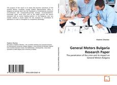 Borítókép a  General Motors Bulgaria Research Paper - hoz