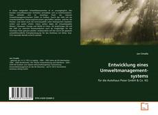 Couverture de Entwicklung eines Umweltmanagement-systems