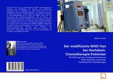 Buchcover von Der modifizierte WHO-Test bei Hochdosis-Chemotherapie-Patienten