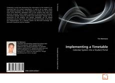 Capa do livro de Implementing a Timetable 