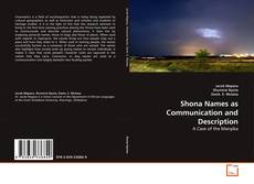 Copertina di Shona Names as Communication and Description