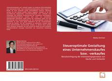 Capa do livro de Steueroptimale Gestaltung eines Unternehmenskaufes bzw. -verkaufes 