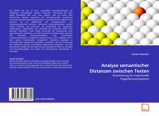 Copertina di Analyse semantischer Distanzen zwischen Texten