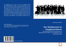 Couverture de Der Wettbewerb im Vergabeverfahren