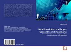 Copertina di Nichtlinearitäten und langes Gedächtnis im Finanzmarkt