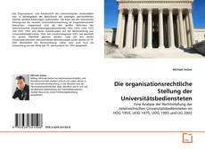 Die organisationsrechtliche Stellung der Universitätsbediensteten的封面