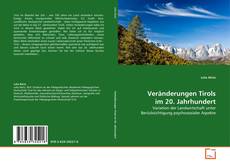 Veränderungen Tirols im 20. Jahrhundert kitap kapağı