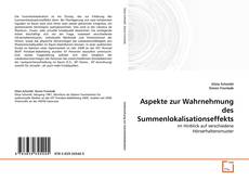 Borítókép a  Aspekte zur Wahrnehmung des Summenlokalisationseffekts - hoz