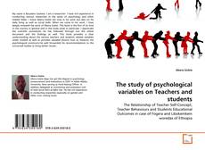 Borítókép a  The study of psychological variables on Teachers and students - hoz