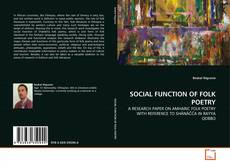 Copertina di SOCIAL FUNCTION OF FOLK POETRY