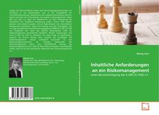 Buchcover von Inhaltliche Anforderungen an ein Risikomanagement