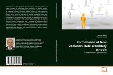Buchcover von Performance of New Zealand's State secondary schools