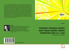 INTERNET DOMAIN NAMES AND TRADE MARKS UNDER EUROPEAN AND U.S. LAW kitap kapağı
