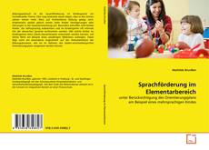 Copertina di Sprachförderung im Elementarbereich