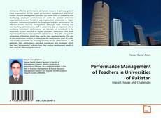 Copertina di Performance Management of Teachers in Universities of Pakistan