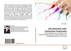 Buchcover von Die abstrakte oder konturlose Farbmarke