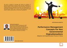 Buchcover von Performance Management Concepts For Non Governmental Orginationsations