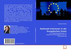 Buchcover von Nationale Interessen in der Europäischen Union