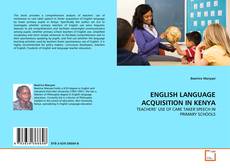 Copertina di ENGLISH LANGUAGE ACQUISITION IN KENYA