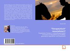 Bookcover of "Tierapeutisch" resozialisiert?