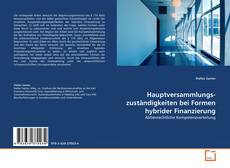 Copertina di Hauptversammlungszuständigkeiten bei Formen hybrider Finanzierung