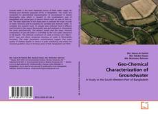 Capa do livro de Geo-Chemical Characterization of Groundwater 