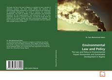 Bookcover of Environmental Law and Policy