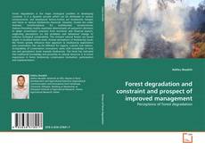 Copertina di Forest degradation and constraint and prospect of improved management