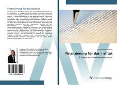 Capa do livro de Finanzierung für das Institut 