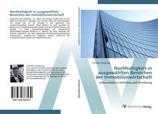 Buchcover von Nachhaltigkeit in ausgewählten Bereichen der Immobilienwirtschaft